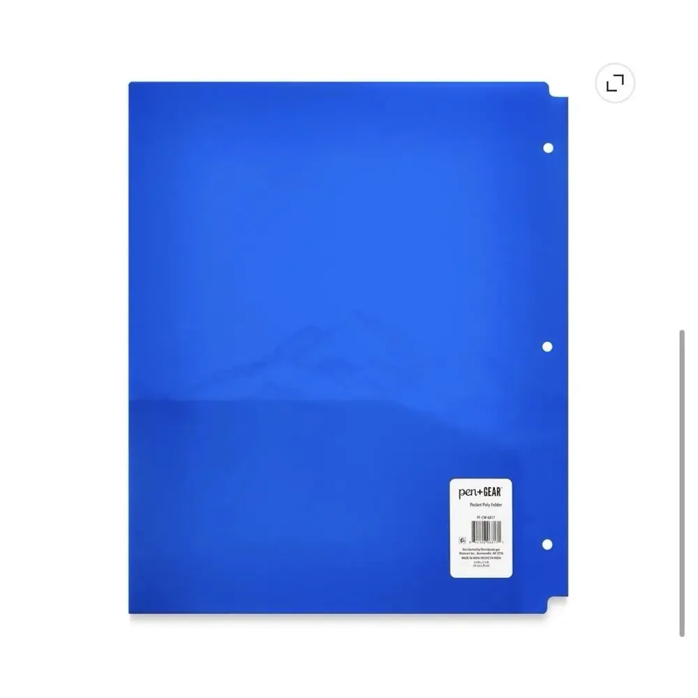 3 Pack Pen + Gear Pocket Poly Folders 9.4